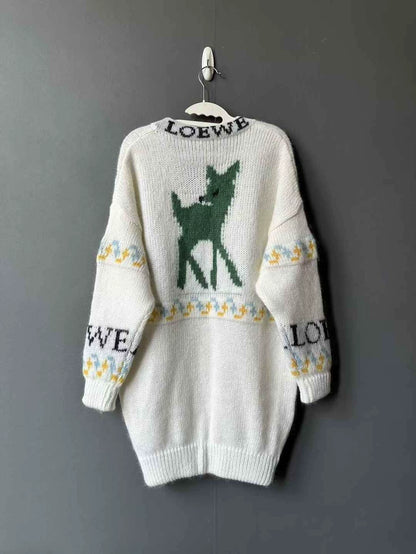 Loewe Knitted Cardigan with Deer Design