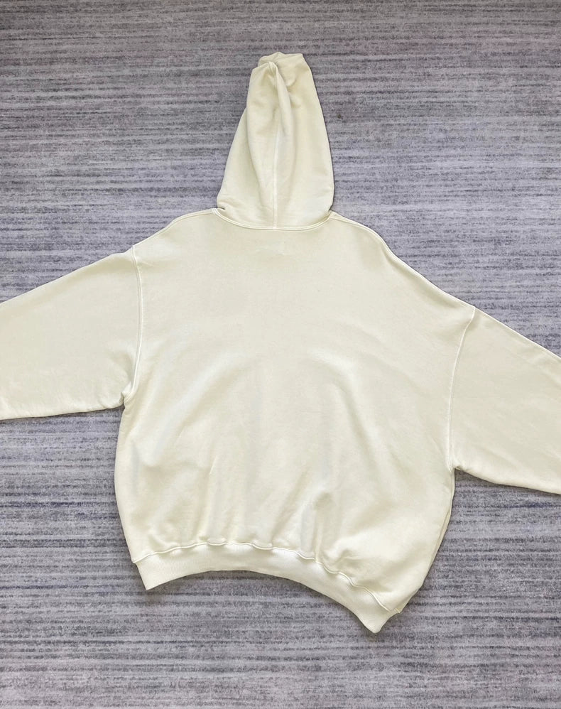 Asymmetrical Hem Hooded Sweatshirt-zp