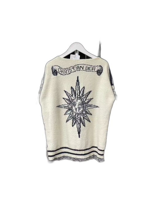 Dior Striped Distressed Sweater