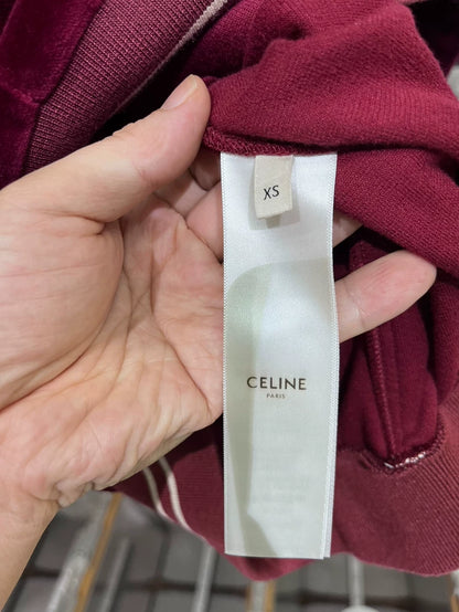 Velvet Celine Jacket in Burgundy Color