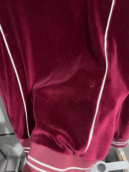 Velvet Celine Jacket in Burgundy Color