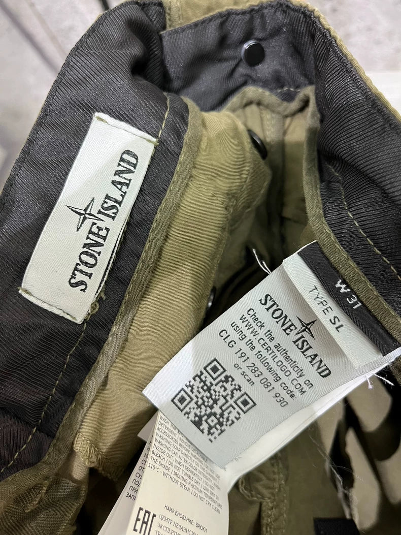 Stone Island Green Cargo Pants Size 31