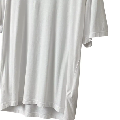 Stone Island White Logo Short Sleeve T-shirt 0089