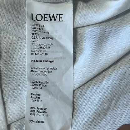 Loewe White Cotton Men's T-Shirt XS Size 0089