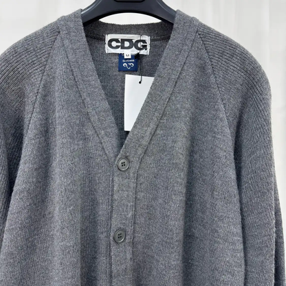 Comme des Garçons Gray Wool Cardigan for Men 0089