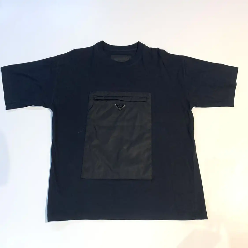 Prada Black Cotton T-Shirt for Men