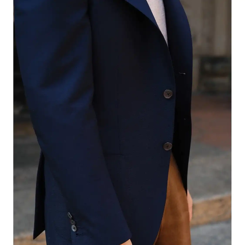 Acne Studios Long Sleeve Dark Blue Blazer