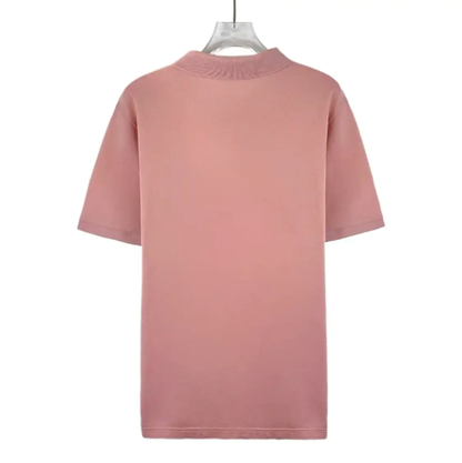 Prada Men's Pink Cotton Polo Shirt