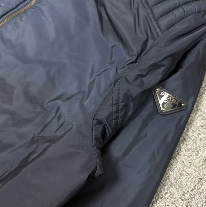 Prada Men's L Blue Cotton Jacket