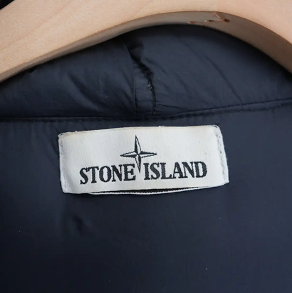 Stone Island Men's Black Embroidered Down Jacket 0089