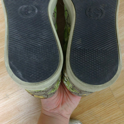 Gucci Canvas High-Top Sneakers in Green 0079