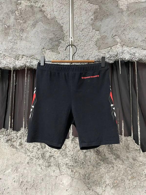 Chrome Hearts Black Cotton Casual Shorts 0089