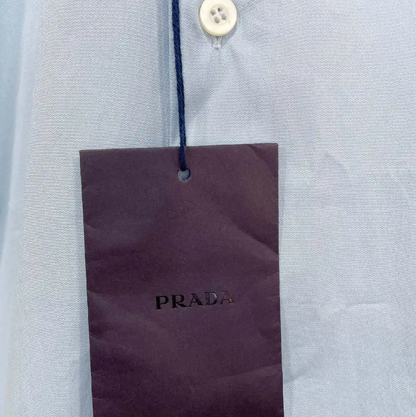 Prada Men's Long Sleeve Shirt in Light Blue