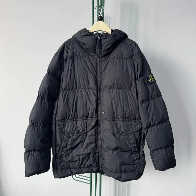 Stone Island Black Nylon Puffer Jacket 0089
