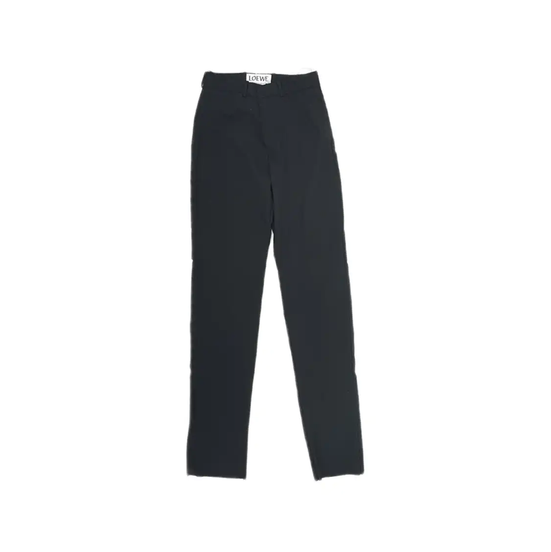 Loewe Black Cotton Blend Casual Pants 0089