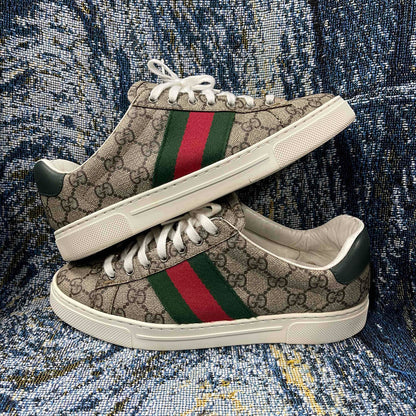 Gucci Ace Leather Low-Top Sneakers 0079