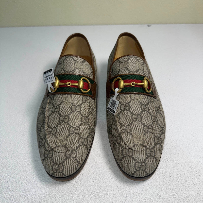 Gucci Horsebit Leather Loafers in Beige 0079