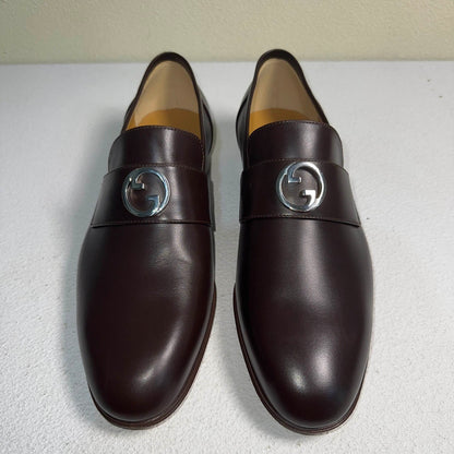 Gucci Interlocking Leather Double G Casual Shoes 0079