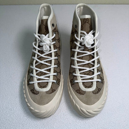 Gucci Vintage High-Top Lace-Up Sneakers for Men 0079
