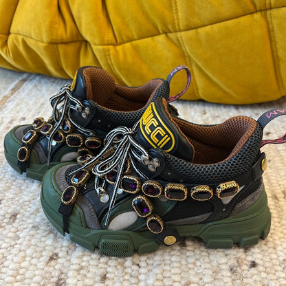 Gucci Flashtrek Crystal-Embellished Sneakers 0079