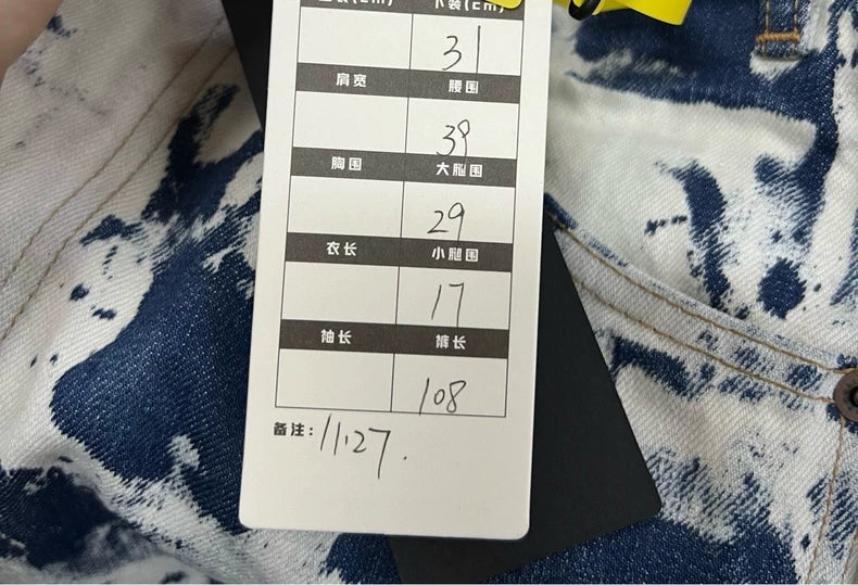 Celine Tie-Dye Denim Pants 31 Size