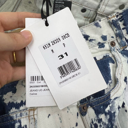 Celine Tie-Dye Denim Pants 31 Size