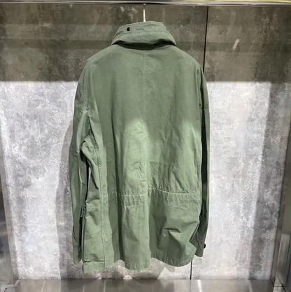 Stone Island Military Green Cotton Men's Jacket 0089