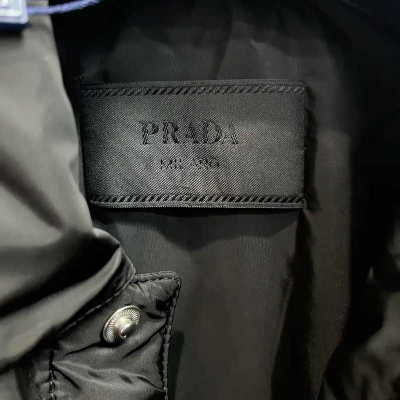 Prada Black Polyester Men’s Outerwear Jacket