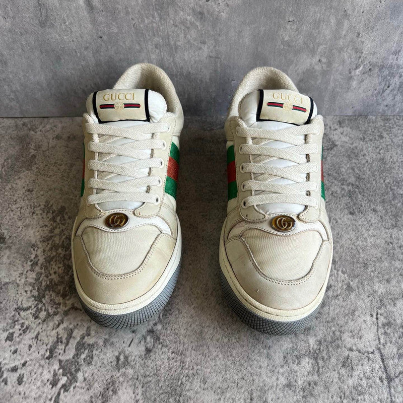 Gucci Screener Leather Canvas Sneakers for Men 0079