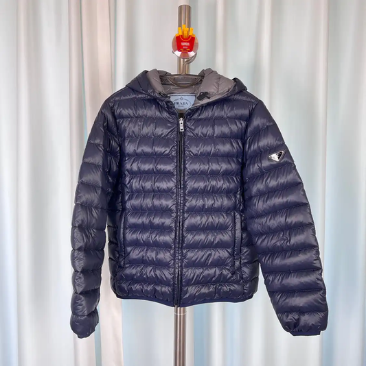 Prada Men's Puffer Jacket in Deep Navy