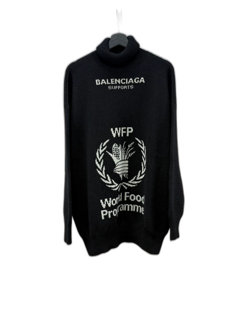 Balenciaga World Food Programme Black Sweater