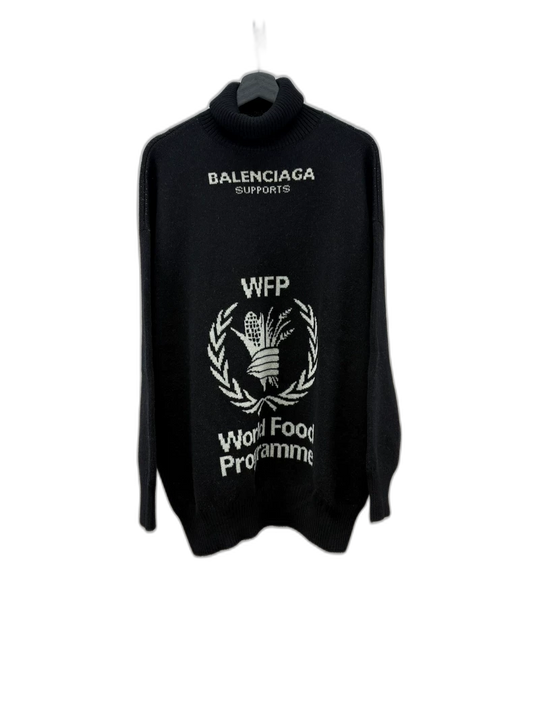 Balenciaga World Food Programme Black Sweater