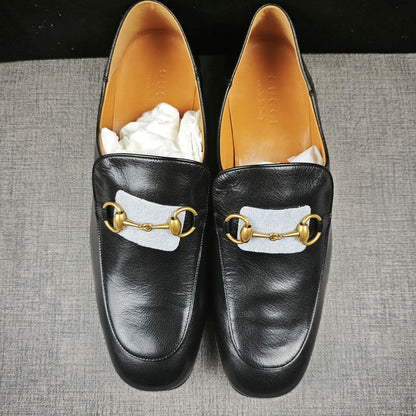 Gucci Jordaan Black Leather Casual Shoes 0079