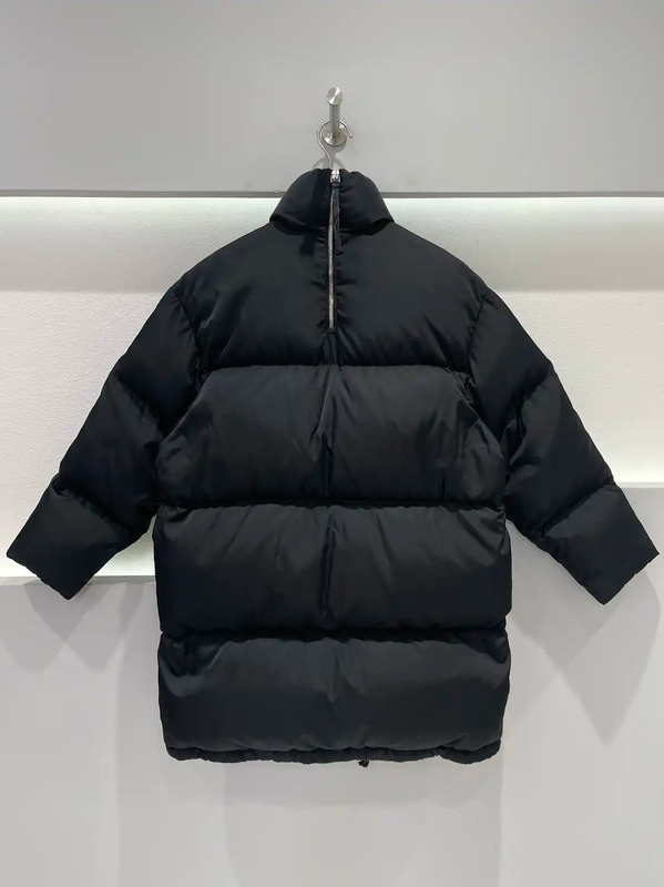 Prada Classic Black Long Puffer Jacket
