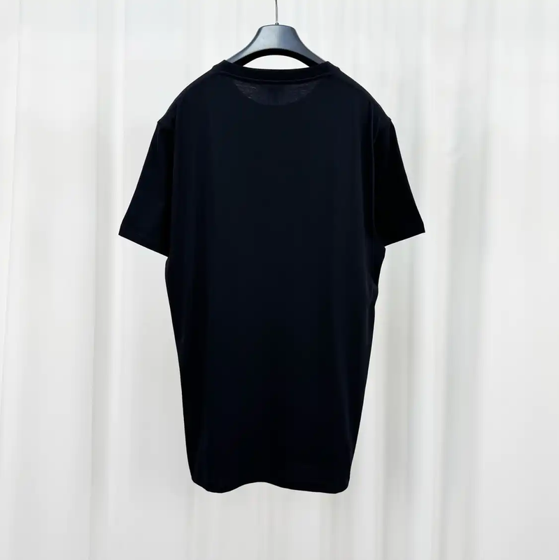 Loewe Black Cotton Embroidered Logo T-Shirt 0089