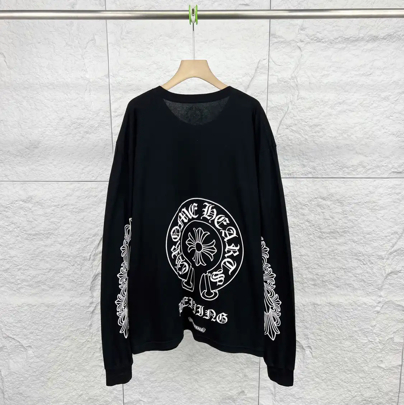 Chrome Hearts Black Cotton Long Sleeve T-Shirt 0089