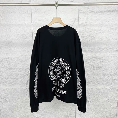 Chrome Hearts Black Cotton Long Sleeve T-Shirt 0089