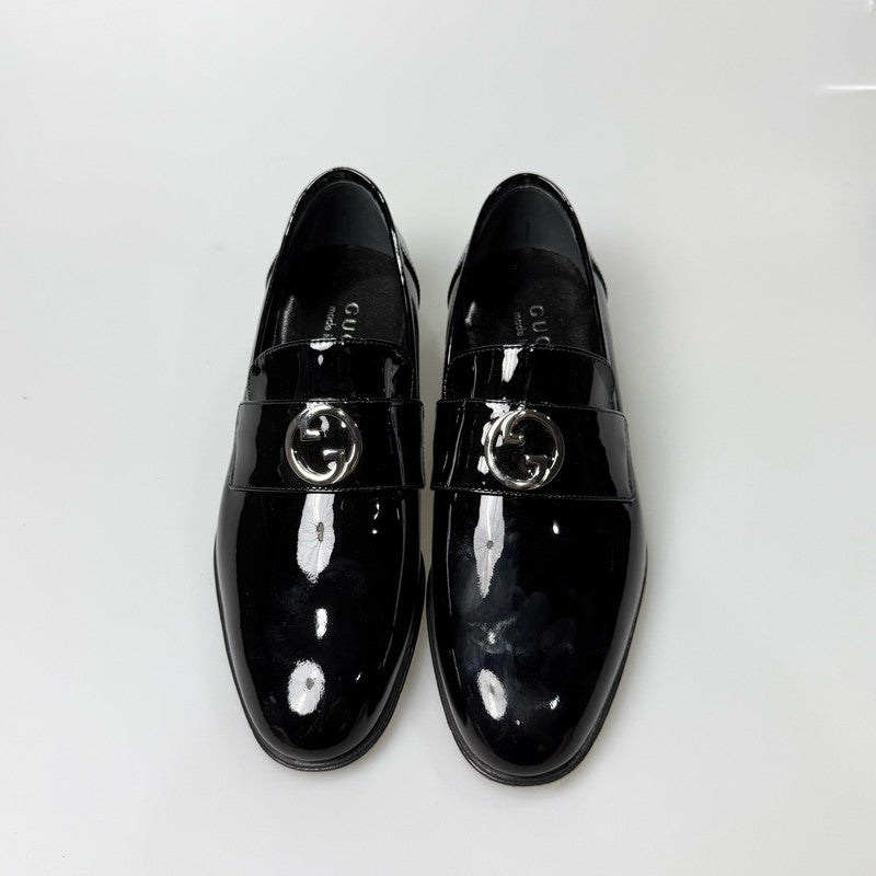 Gucci Patent Leather Slip-On Casual Shoes 0079