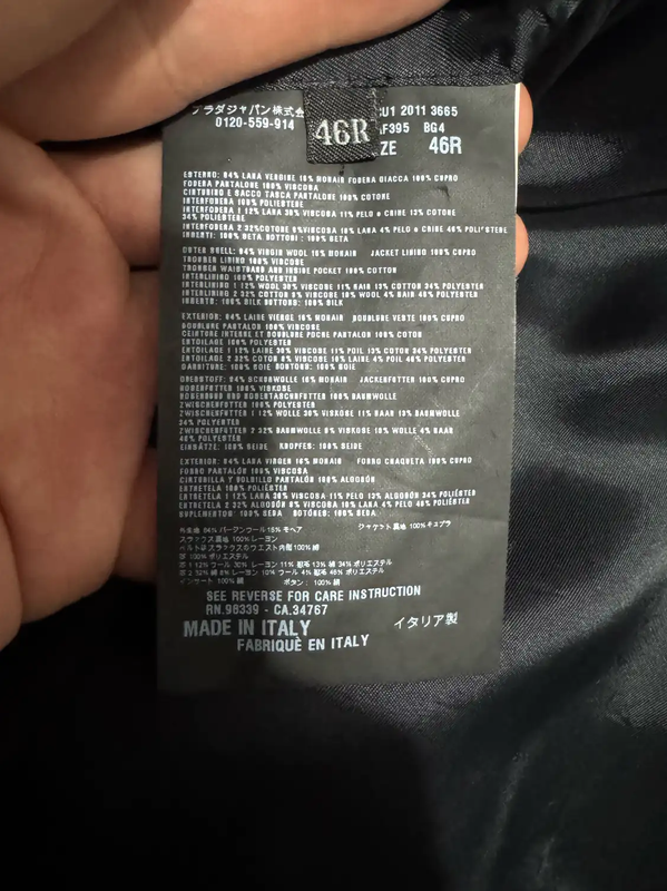 Prada Wool Men's Black Blazer