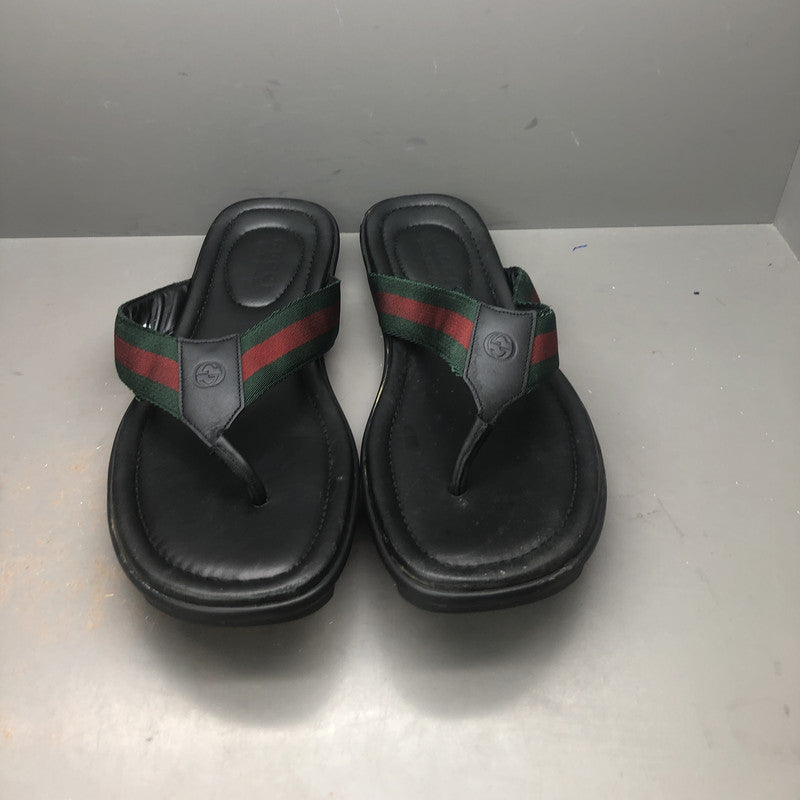 Gucci Black Casual Flip-Flops for Men 0079