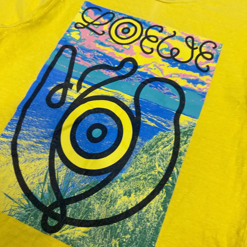 Loewe Yellow Cotton Men's T-Shirt 0089