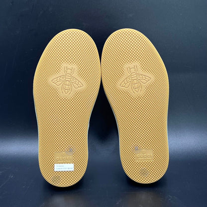 Gucci Kids Beige Round-Toe Low-Top Sneakers 0079