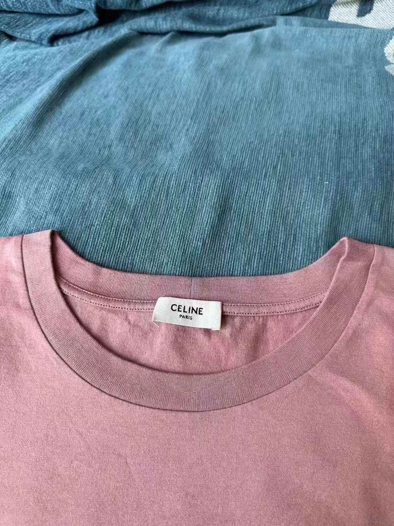 Celine Pink Short Sleeve T-Shirt