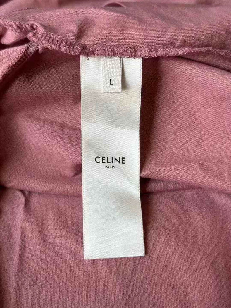 Celine Pink Short Sleeve T-Shirt