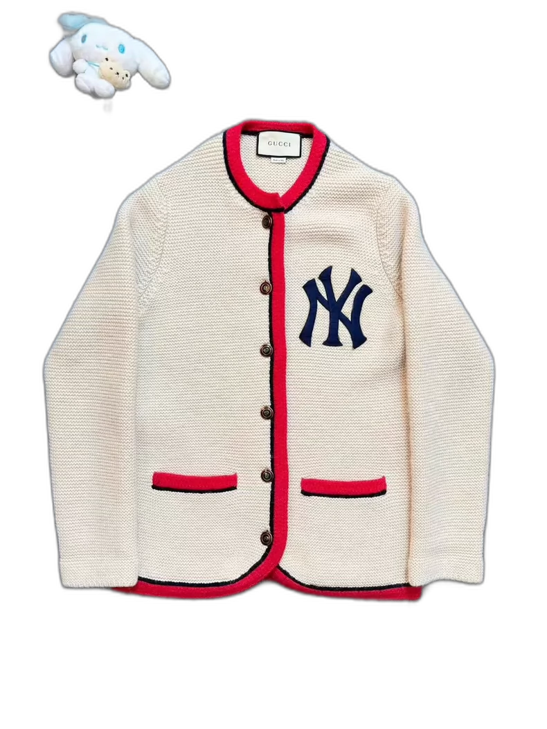 Gucci Ivory Cardigan with Logo