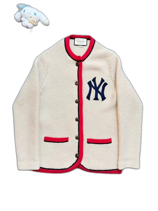 Gucci Ivory Cardigan with Logo