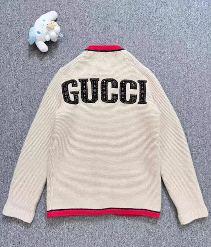 Gucci Ivory Cardigan with Logo
