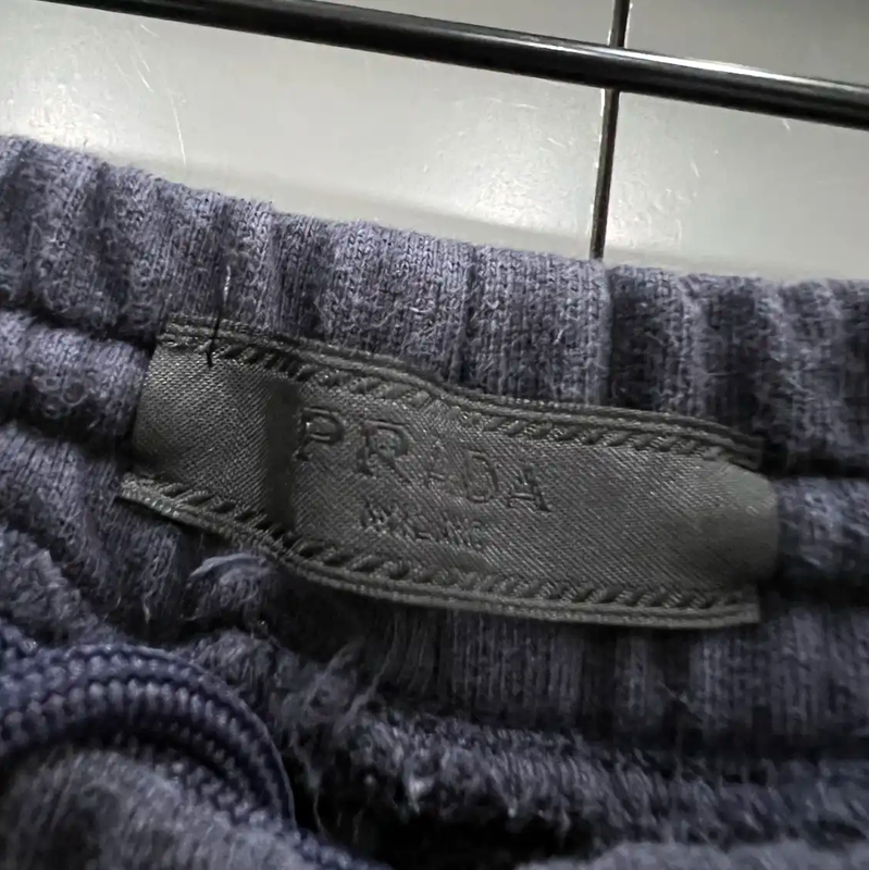 Prada Men's Black Cotton Casual Pants