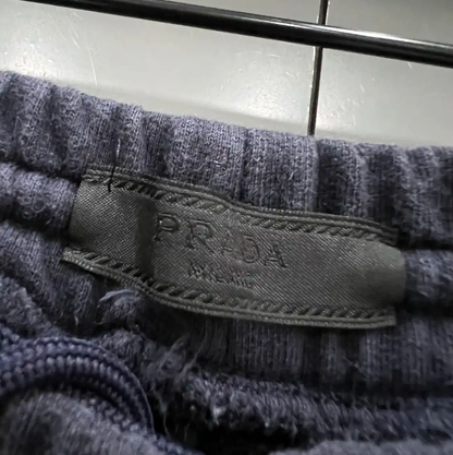 Prada Men's Black Cotton Casual Pants