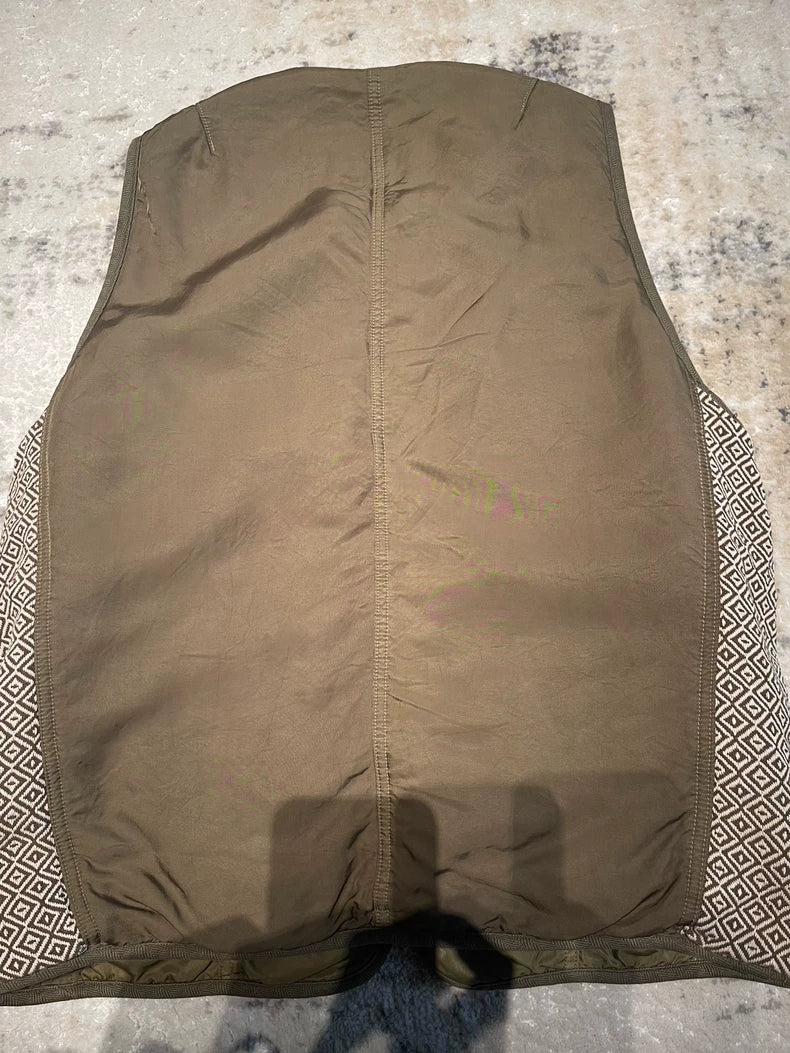 Visvim Liner Vest in Olive Green